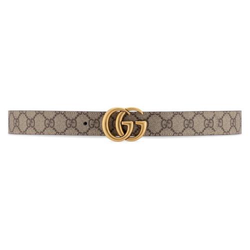  GUCCI古馳 22年秋冬 女士 雙G帶扣雙面腰帶 659417 92TIC 8358