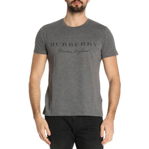  BURBERRY/博柏利 灰色logo徽標男士短袖T恤 40507501 PLFSX