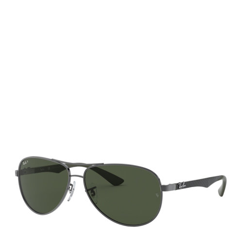 Ray-Ban/雷朋 雷朋蛤蟆鏡 飛行員形 開車 碳纖維 偏光 反光鏡片 太陽眼鏡 RB8313  61mm Ray-Ban雷朋