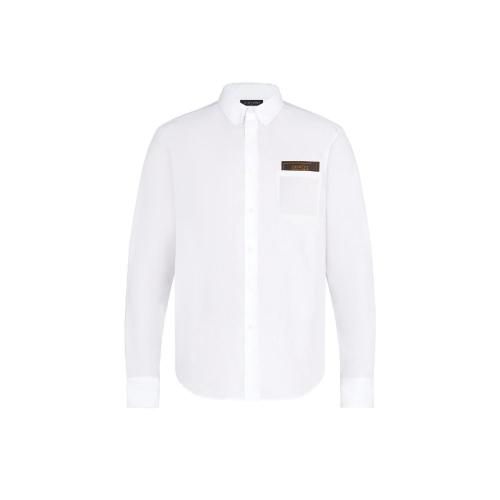  LV路易威登 22年秋冬 男士 長袖襯衫 CHEMISE DNA EN POPELINE COUPE STANDARD 1A7Y1M 1A7Y1J 預定商品2-8周發(fā)貨