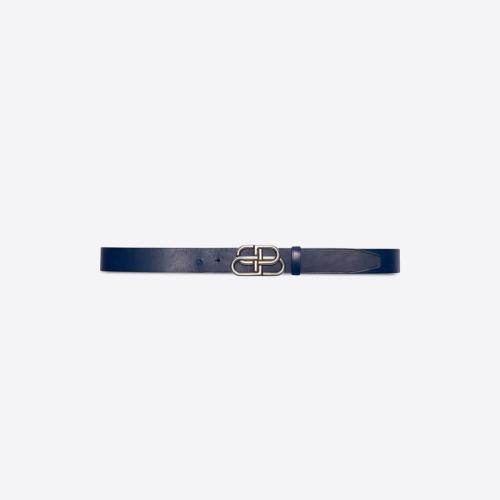  BALENCIAGA巴黎世家 22年秋冬 男士 腰帶 Mens Bb Large Belt  in Navy 5703701CH0B4100