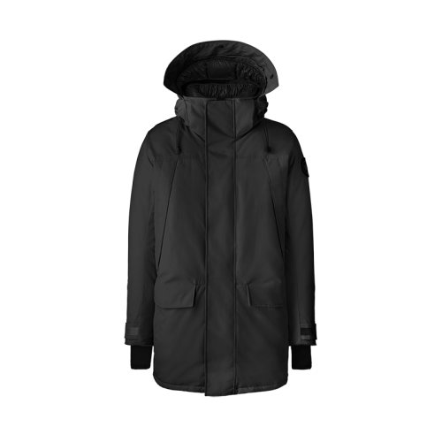 CANADA GOOSE/加拿大鵝 經典款 Sherridon系列 男士黑色防水面料黑標派克大衣羽絨服2073MB-NOIR