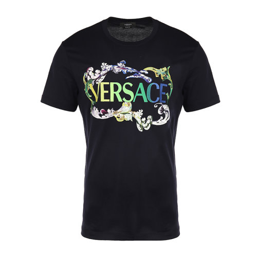 VERSACE/范思哲21新品刺繡圖案男士短袖T恤10015081A01120