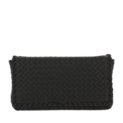 Bottega Veneta/葆蝶家 女士黑色羊皮斜挎包428136V00168175