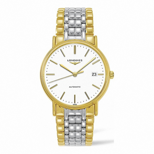 LONGINES/浪琴 時尚系列 精鋼和黃色PVD涂層 自動機械 男士腕表 L4.921.2.12.7