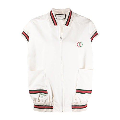 GUCCI/古馳  女性 時尚百搭 白色  棉質 女士夾克 馬甲 605591 XJCBW 9381