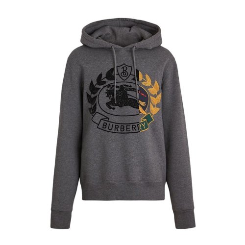  BURBERRY/博柏利 男士灰色棉質(zhì)衛(wèi)衣 8007075 PLFSX