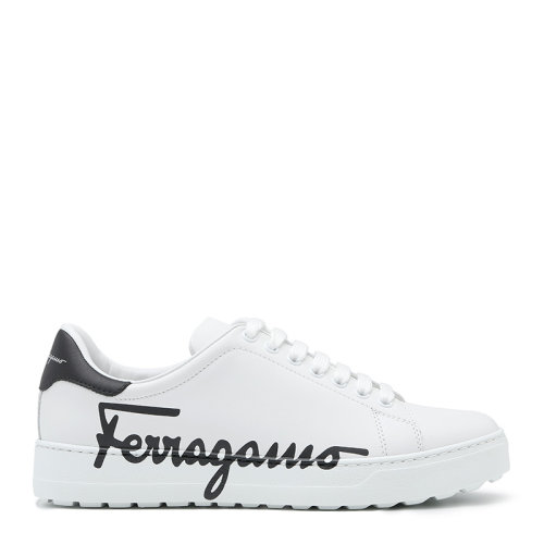 Salvatore Ferragamo/菲拉格慕21新品字母徽標男士休閑運動鞋小白鞋板鞋NARUTO