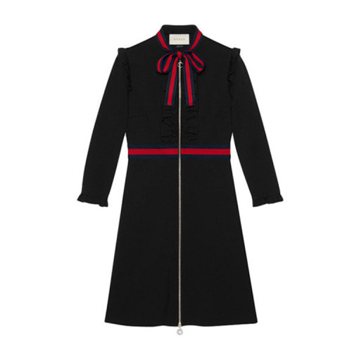 GUCCI/古馳 蝴蝶結長袖女士連衣裙 457032 X5C77