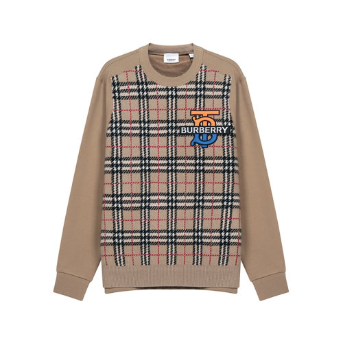 BURBERRY/博柏利 男衛衣 男款棉/山羊絨圓領長袖衛衣運動衫 803611