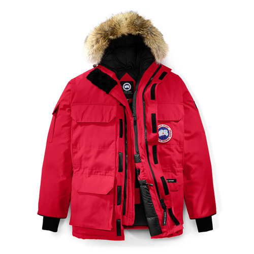 CANADA GOOSE/加拿大鵝   EXPEDITION COUPE FUSION系列 男士海軍藍(lán)色帶帽毛邊防風(fēng)派克大衣4660MA-ROUGE