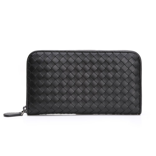 BottegaVeneta/葆蝶家編織錢包長款牛皮革中性款式拉鏈錢夾114076V4651