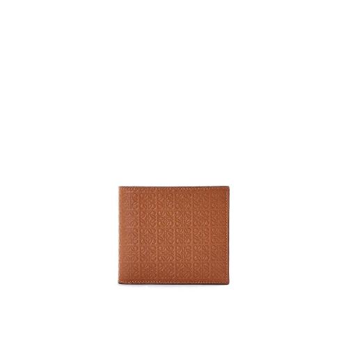  LOEWE羅意威 22年秋冬 男士 錢包 Repeat bifold wallet in embossed silk calfskin C499302X0