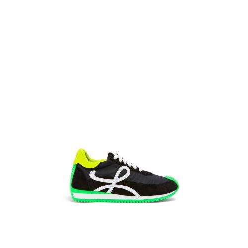  LOEWE羅意威 22年秋冬 女士 休閑運動鞋 Flow runner in nylon and suede L815282X63-1687