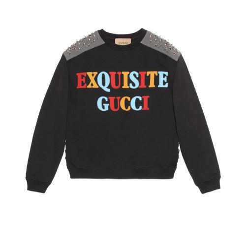  GUCCI古馳 22年秋冬 男士 “Exquisite Gucci”針織棉衛衣 718164 XJEWK 1043