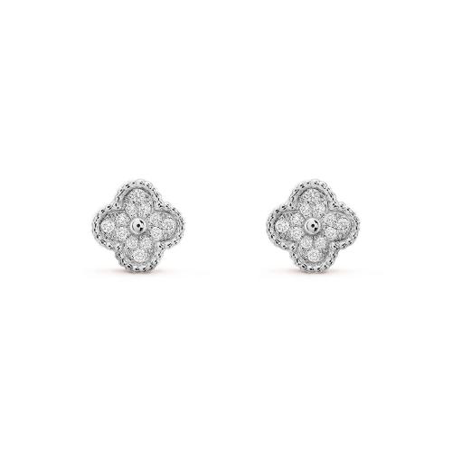  VCA梵克雅寶 22年秋冬 女士 耳環(huán) Sweet Alhambra耳釘 VCARO85500 預(yù)定商品1-3周發(fā)貨
