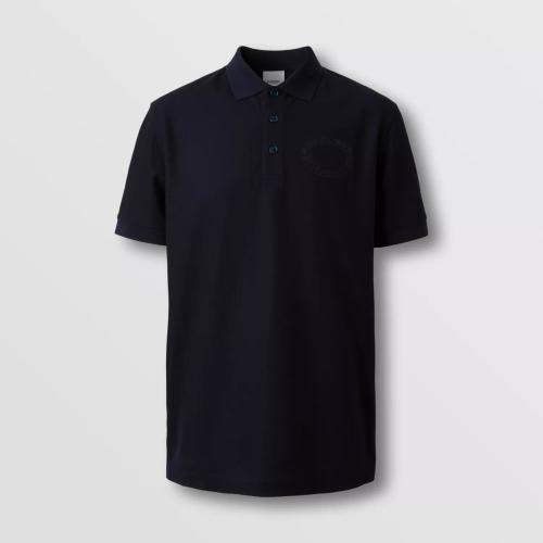  BURBERRY 22年秋冬 男士 橡木葉徽章刺繡珠地網(wǎng)眼布棉質(zhì) Polo 衫 80651801