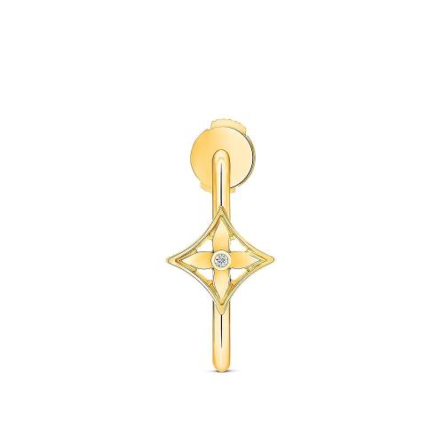  LV路易威登 22年秋冬 女士 耳環 IDYLLE BLOSSOM SMALL HOOP 18K 金鉆石耳環 Q06175