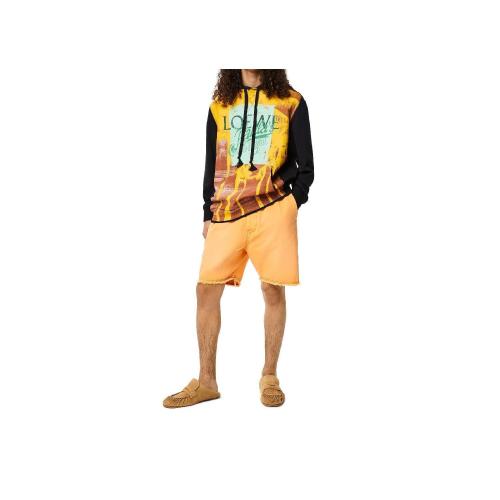  LOEWE羅意威 22年秋冬 男士 衛衣 Palm print hoodie in cotton H616Y25J01-1489