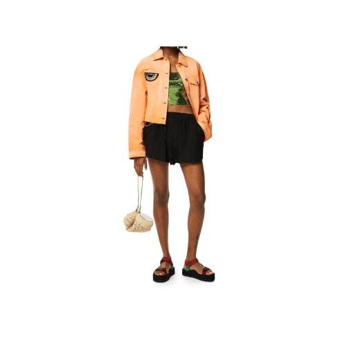  LOEWE羅意威 22年秋冬 女士 夾克 Cropped jacket in denim S616Y50X02-9130