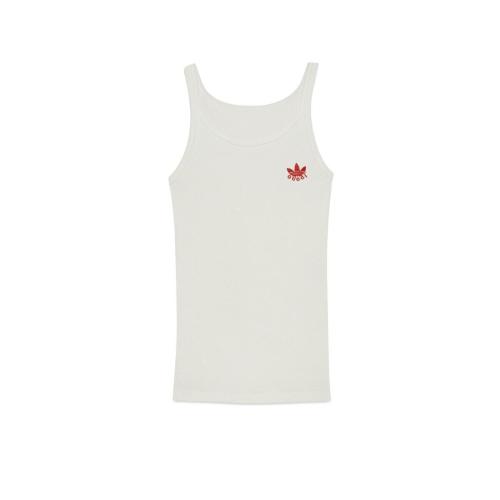  GUCCI古馳 22年秋冬 女士 adidas x Gucci聯(lián)名系列棉質(zhì)背心 714865 XJEXM 9088