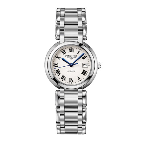 LONGINES/浪琴  心月系列自動機械精鋼女士銀色腕表30毫米 L8.113.4.71.6