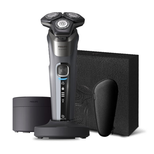 Philips/飛利浦 剃須刀電動刮胡刀三刀頭胡須刀全身水洗黑蜂巢系列S8050