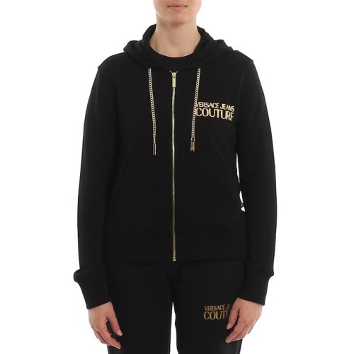  VERSACE JEANS COUTURE 女士黑色棉質夾克外套 B6HVA766 13956 899 PLFSX