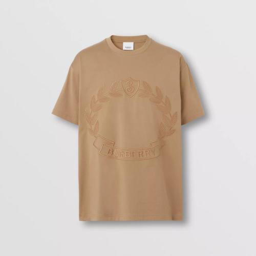  BURBERRY 22年秋冬 男士 橡樹(shù)葉徽章棉質(zhì)寬松 T 恤衫 80609151