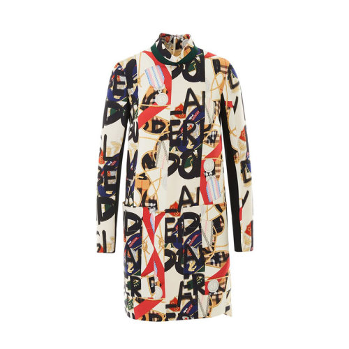 【秋冬】BURBERRY/博柏利 女士經典印花絲質連衣裙 80025601
