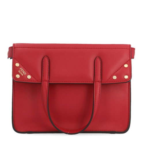 FENDI/芬迪   FLIP系列 女士LOGO標識通勤包單肩包斜挎包手提包