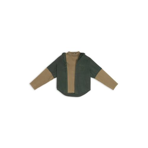  BALENCIAGA巴黎世家 22年秋冬 男士 長袖T恤 bb icon trompe loeil shirt 699227TYB182029