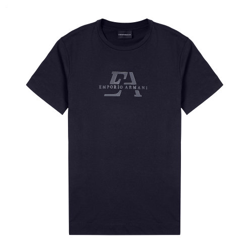 Emporio Armani/安普里奧阿瑪尼 深藍(lán)色 男士短袖T恤 3K1TL7-1JULZ-0920