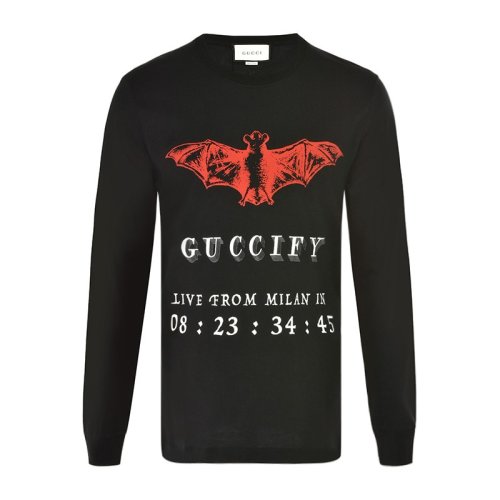  GUCCI/古馳 男士黑色棉質衛衣 476330 X3N25 1082 PLFSX