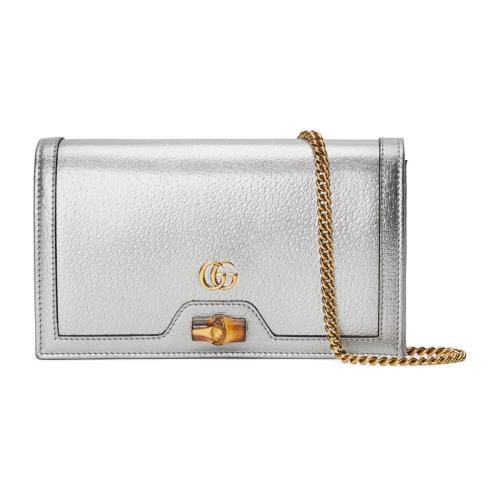 GUCCI古馳 22年秋冬 女士 Gucci Diana竹節迷你手袋 696817 1TR0T 8106
