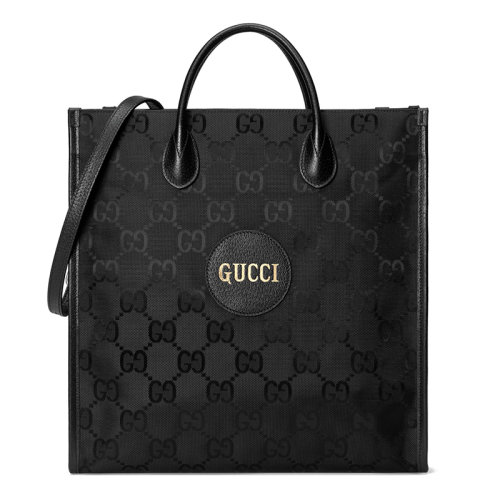 GUCCI/古馳  Off the Grid系列 黑色尼龍可回收材料長款離網手提袋 630355 H9HAN 1000