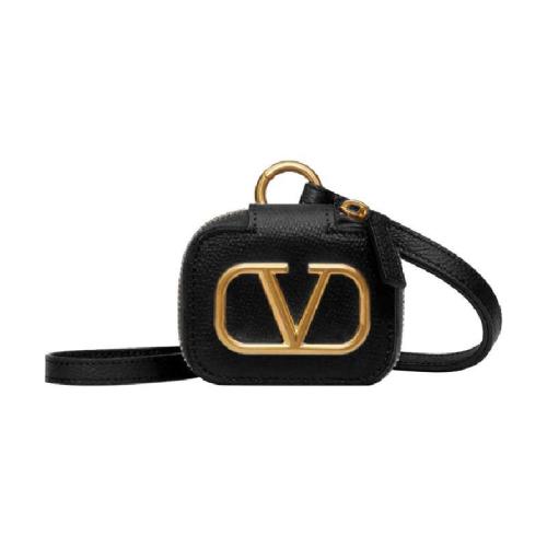  VALENTINO華倫天奴 22年春夏 女士 收納包 éTUI POUR AIRPODS PRO VLOGO SIGNATURE EN VEAU G 預定商品1-3周發(fā)貨