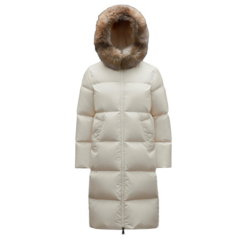 Moncler/蒙克萊 21年秋冬新款 MARRIONNIER系列 女士絲白色技術尼龍派克大衣羽絨服H20931C0007054155034