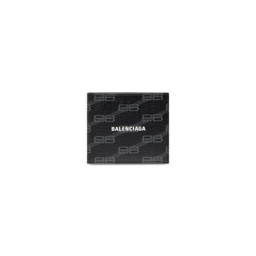  BALENCIAGA巴黎世家 22年秋冬 男士 錢包 signature square folded wallet bb monogram coated