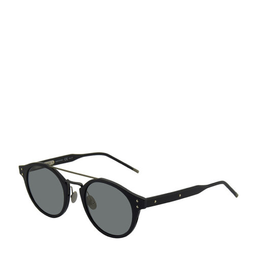 Bottega Veneta/葆蝶家 BV 男女同款時尚圓形鏡片墨鏡太陽鏡 眼鏡BV0078S-001