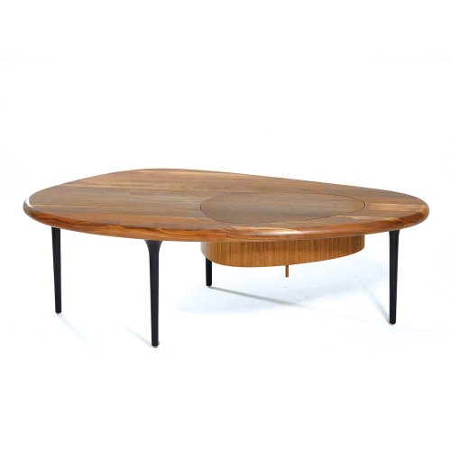 MINGAN/明暗 北美黑胡桃木 實木家具 卵石茶幾