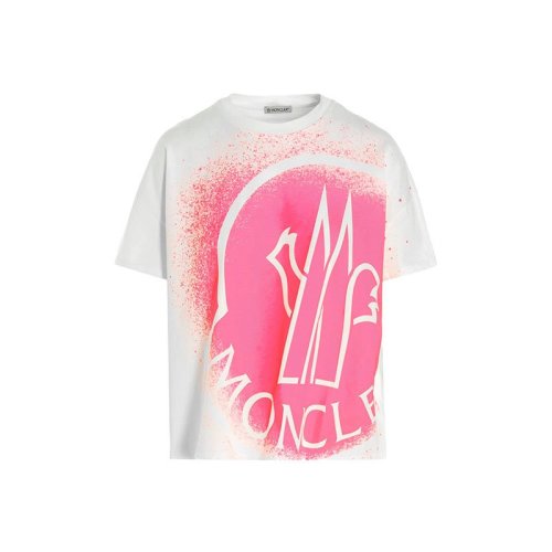  Moncler/蒙克萊 女士白色棉質短袖T恤 8C7B310-829FB-085 PLFSX