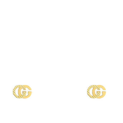 GUCCI/古馳  GG Running系列 18k金黃金雙G圖案耳環(huán)652219J85008000