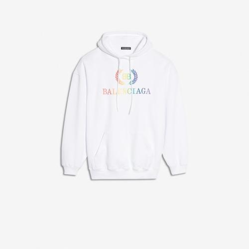  BALENCIAGA巴黎世家 22年秋冬 女士 衛(wèi)衣 Capuche Rainbow BB連帽運(yùn)動衫 570798TEV509044 預(yù)定商品1-3周發(fā)貨