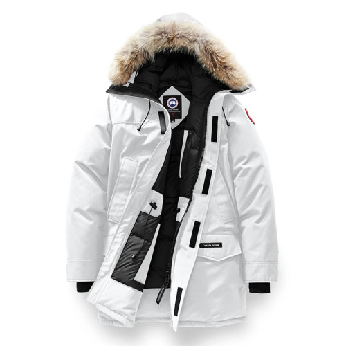CANADA GOOSE/加拿大鵝   LANGFORD COUPE FUSION系列 男士北極星白色連帽毛邊防風派克大衣2062MA-BEP