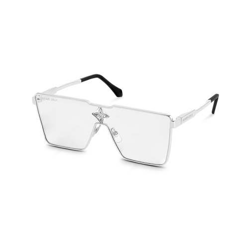 Louis Vuitton/路易威登 22年秋冬新款 CYCLONE METAL系列 男士透明防藍光鏡片銀色金屬框架太陽眼鏡墨鏡Z1701U