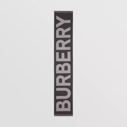  BURBERRY 22年秋冬 女士 徽標(biāo)羊毛提花圍巾 80623991