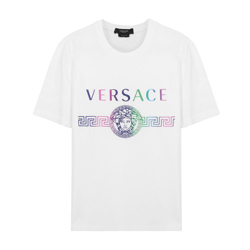 VERSACE/范思哲 男士短袖T恤 男士棉質(zhì)修身版圓領短袖T恤 A87394 A228806