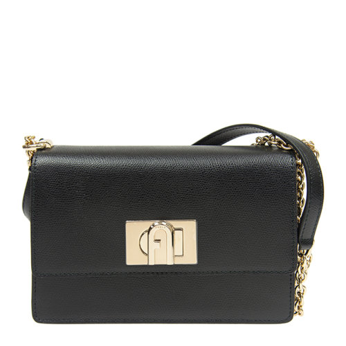 FURLA/芙拉 1927系列女士純色旋扣翻蓋開合單肩包斜挎包鏈條包女包 BAFKACO-ARE000 多色可選