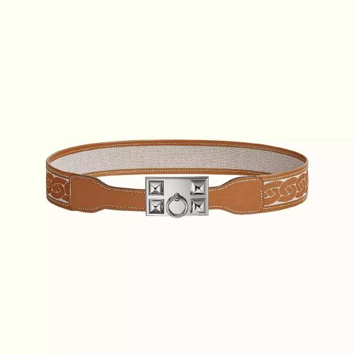  HERMES愛馬仕 22年秋冬 女士 腰帶 Boucle de ceinture Collier de Chien %26 Cuir de ceinture